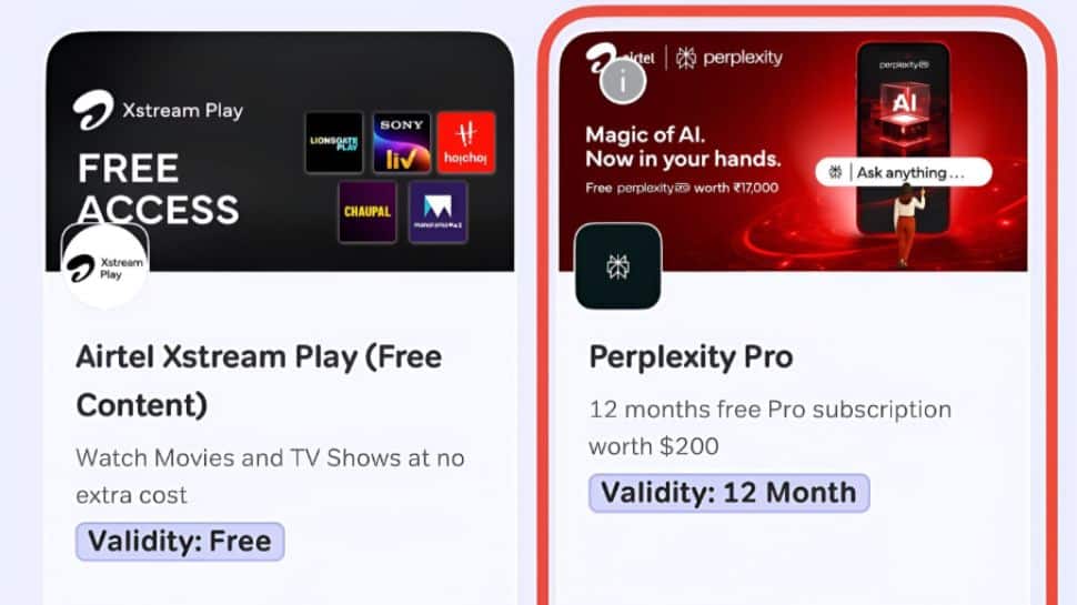 Airtel To Offer One-Year Free Perplexity Pro Subscription To Its Users: How To Claim Rs 17,000 AI Chatbot For Free | Technology News