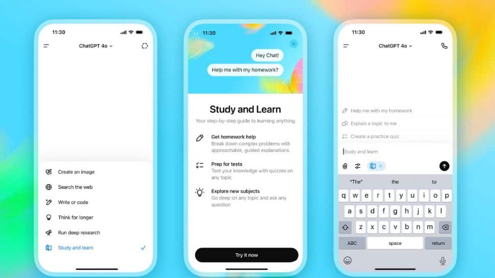 ChatGPT Launches ‘Study Mode’ Feature For Students In 11 Indian Languages; Here’s How To Use It Free | Technology News