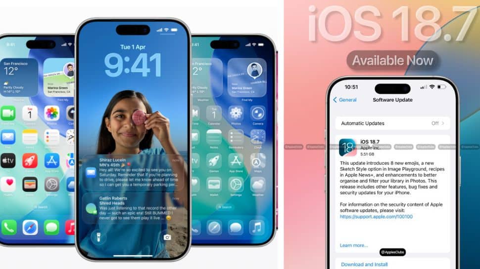 Why Apple Roll Out iOS 18.7 As An Alternative To iOS 26? Check Features, Compatible iPhone Models, How To Download And Install | Technology News