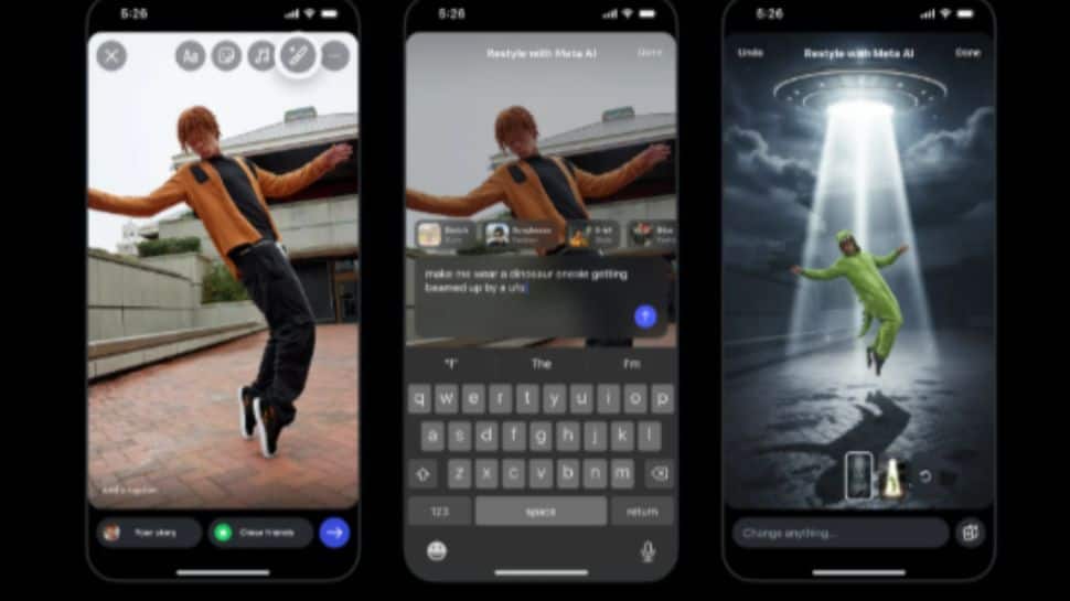Instagram New Restyle Feature: Users Can Edit Photos And Video Using Meta AI Prompts; How To Use It | Technology News