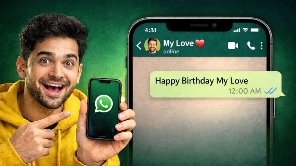 Forget to text your loved ones? Here is how to send birthday wishes automatically on WhatsApp at sharp 12:00 am | Technology News