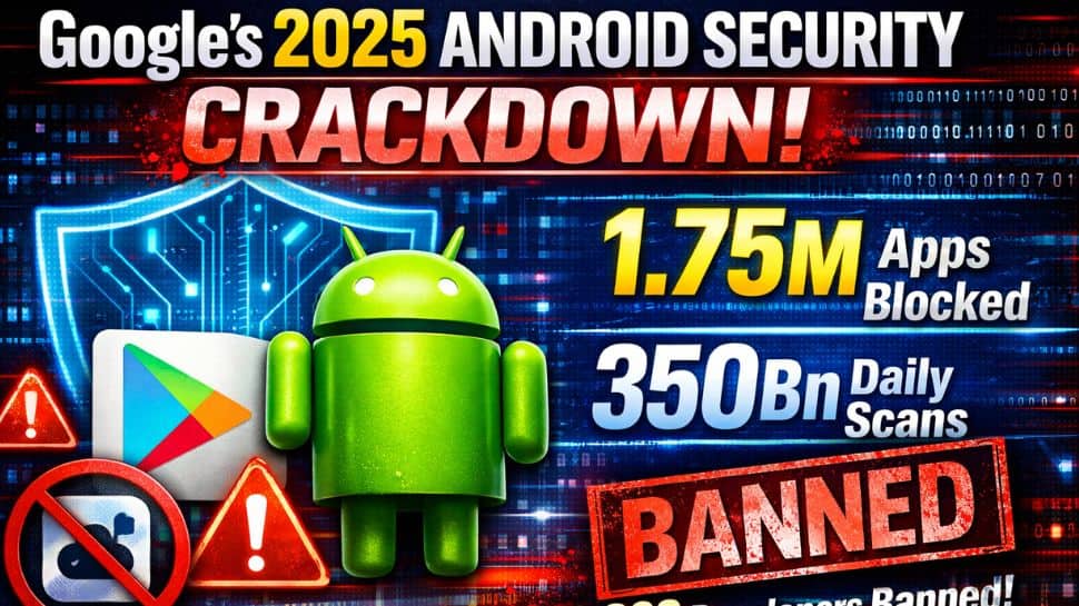 Google’s Biggest Android Cleanup: Blocks 1.75M apps, bans 80K developers accounts; 350Bn daily scans across 2.8 billion devices in 2025 | Technology News